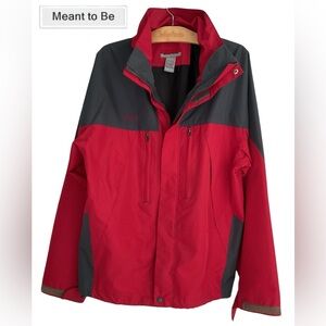 🧥Red and Gray Windbreaker Jacket